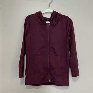 Rumi + Ryder Burgundy Zip-Up Hoodie Mosture Wicking 3T